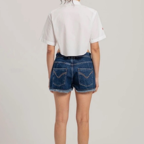 NEW PCFG Free Heaven Short Zipper Detail Large Cotton Edgy Rocker Unique Cowgirl - Picture 9 of 16